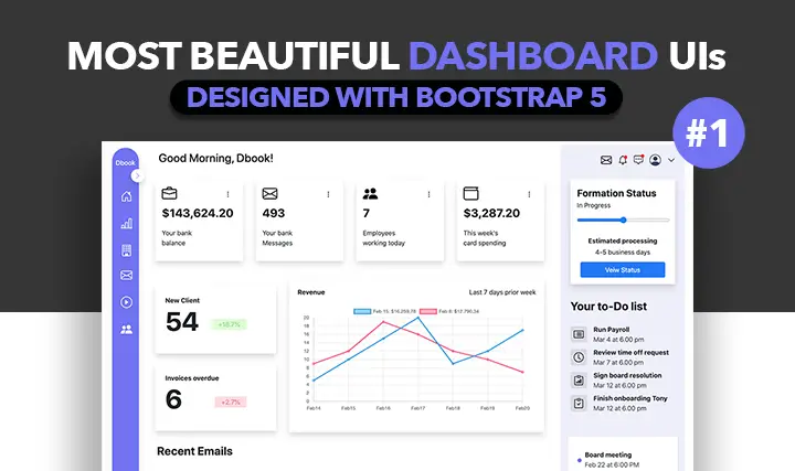9+ Most Beautiful Dashboards Designed with Bootstrap 5 | Free