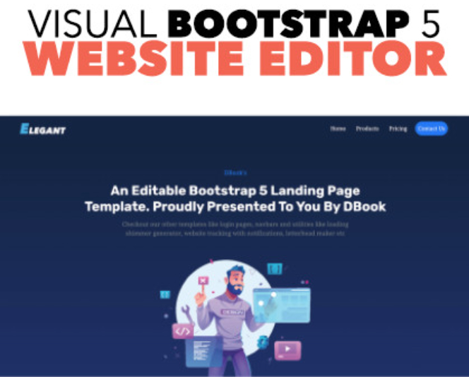 Editable bootstrap 5 landing page templates