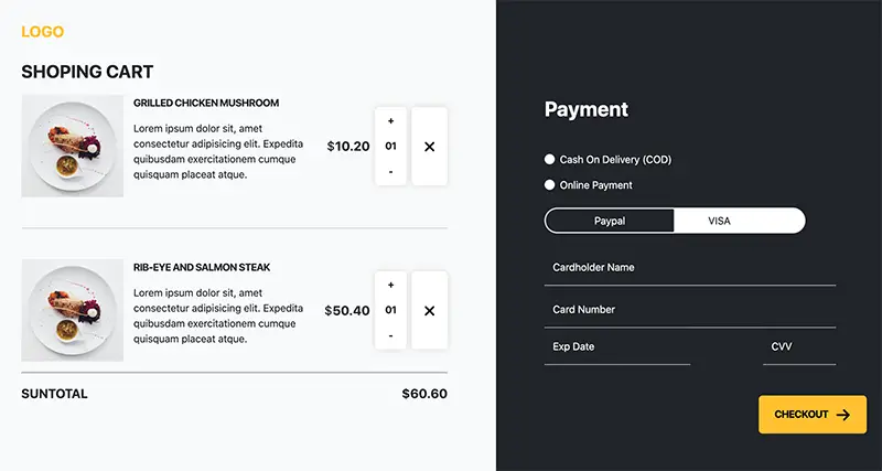 Food Payment Page