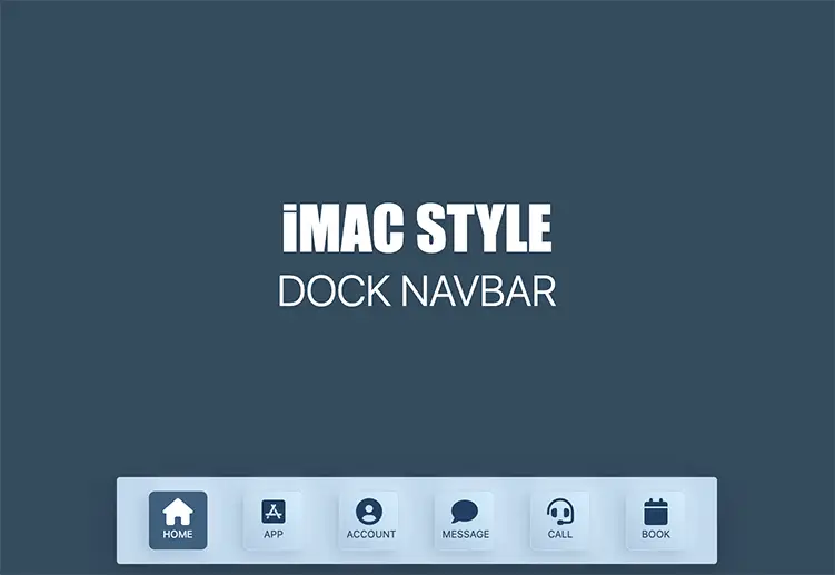iMac Style navbar