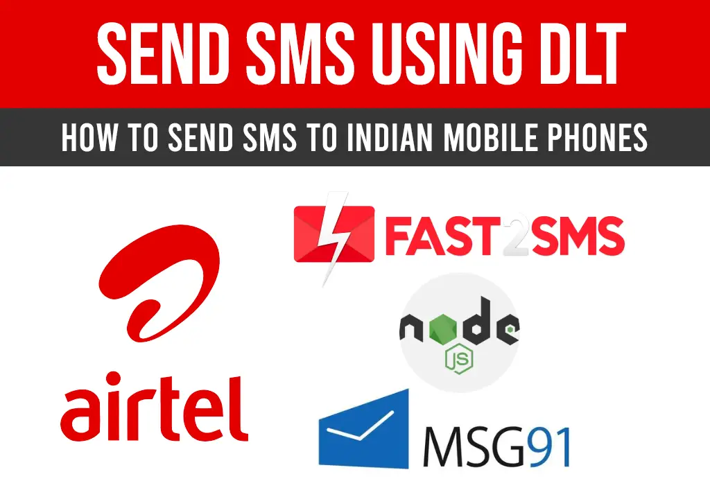Send SMS using Arirtel DLT and Node JS