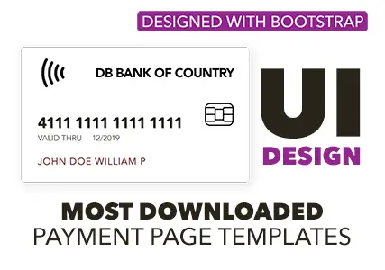 13+ Payment Page UI Templates Designed With Bootstrap